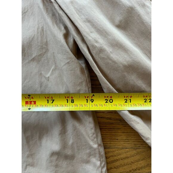 VETTA Brown Organic Cotton Button Up Blouse Shirt Top Women's Size Small - Picture 9 of 11